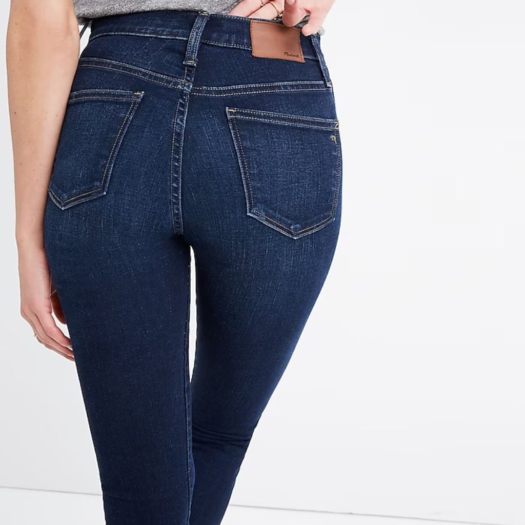 Madewell 10" High-Rise Skinny Jeans In Hayes Wash Size 26 Tl